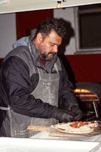 a man wearing an apron